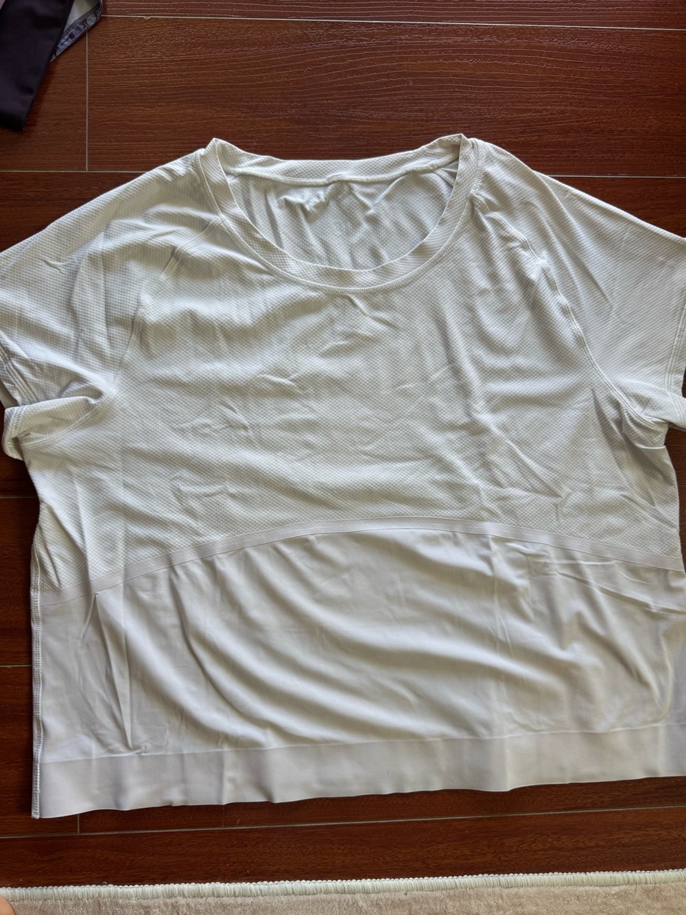Lululemon Women's White Short-Sleeve Performance Top